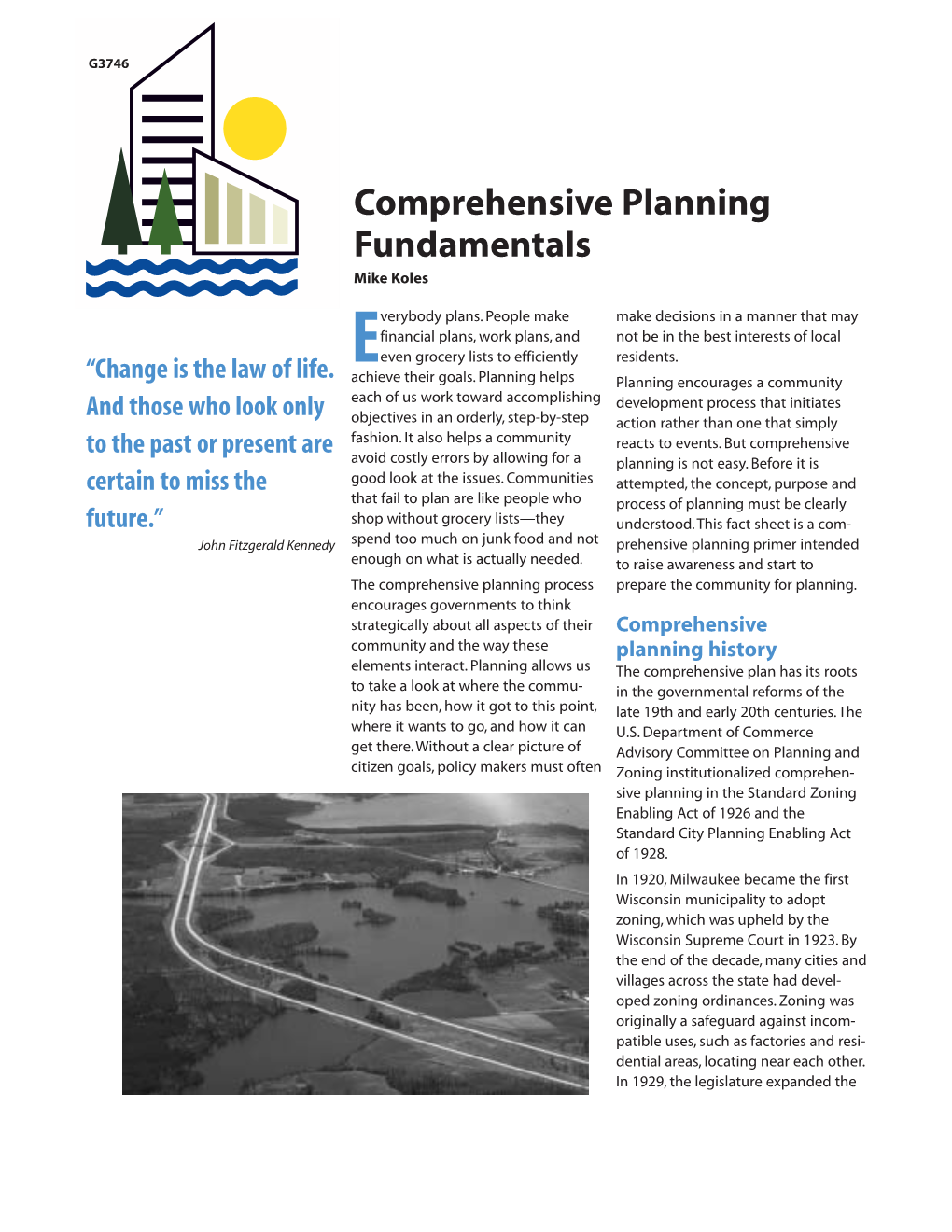 Comprehensive Planning Fundamentals Mike Koles