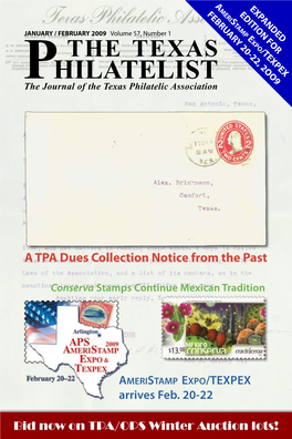 HILATELIST Pthe Journal of the Texas Philatelic Association