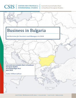 Business in Bulgaria