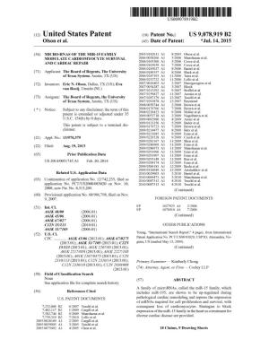 A2) United States Patent (0) Patent No.: US 9,078,919 B2 Olsonet Al