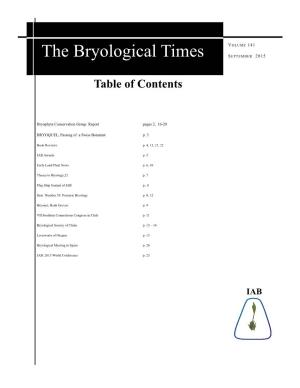 The Bryological Times S EPTEMBER 2015