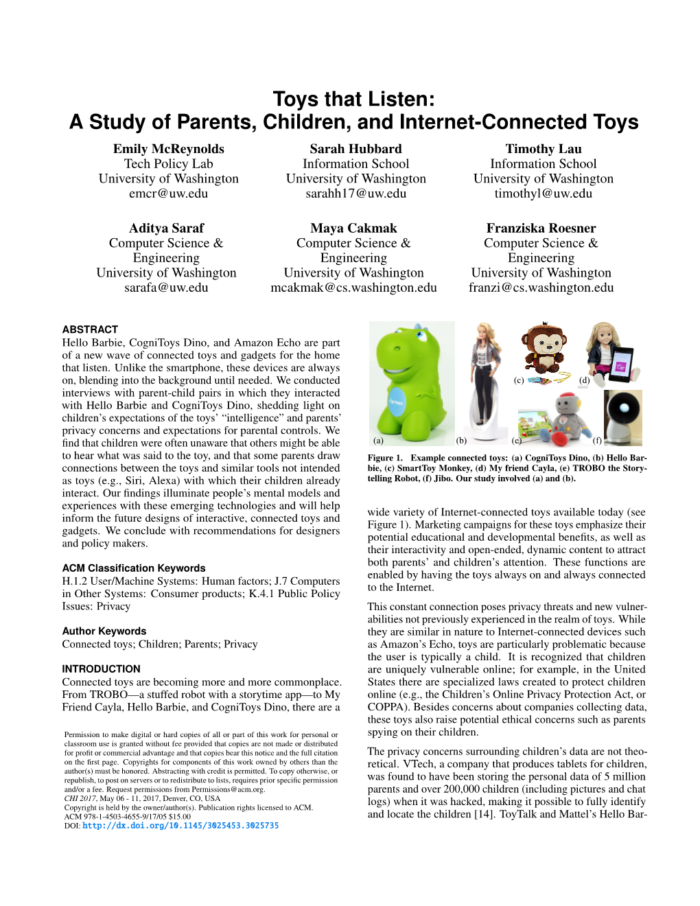 Toys That Listen:A Study of Parents, Children, And