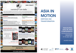 Asia in Motion Heritage and Transformation