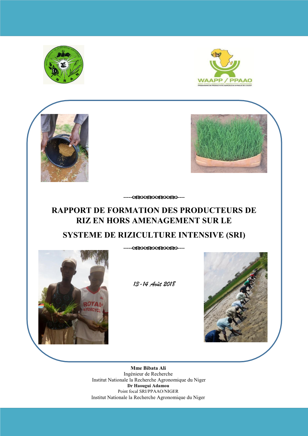 Rapport De Formation Des Producteurs De Riz En Hors Amenagement Sur Le Systeme De Riziculture Intensive (Sri)