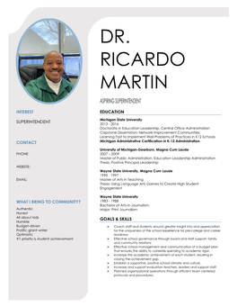 Dr. Ricardo Martin