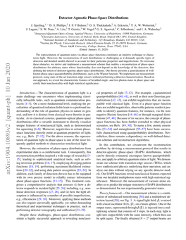 Arxiv:1904.10893V2 [Quant-Ph] 10 Jan 2020 Addition, Each Family of Detection Devices Has to Be Equipped Els