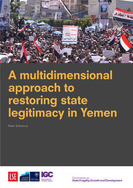 A Multidimensional Approach to Restoring State Legitimacy in Yemen
