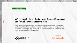 Why and How Retailers Must Become an Intelligent Enterprise