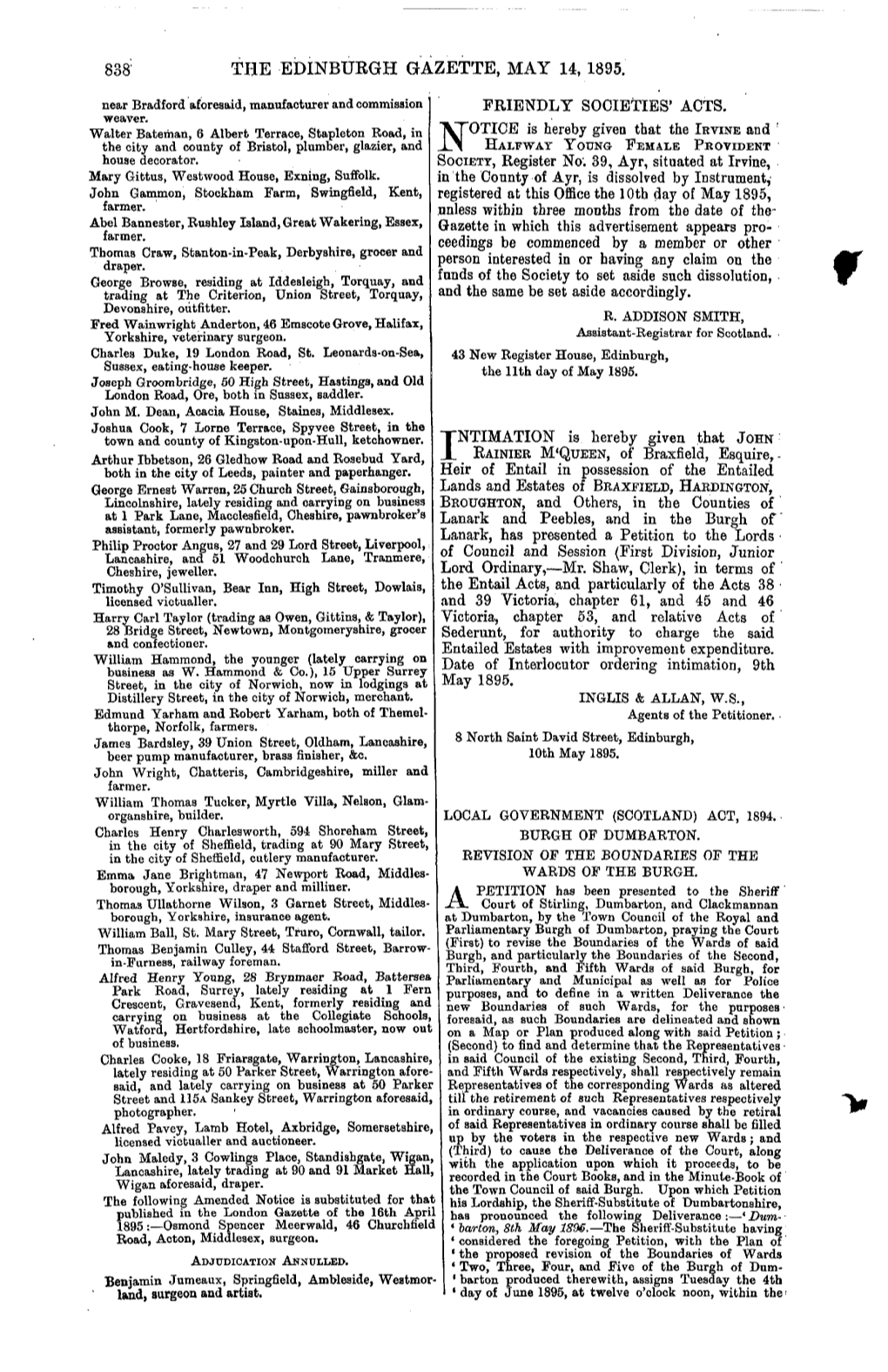 The Edinbuegh Gazette, May 14, 1895