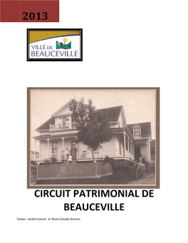 Document Du Circuit Patrimonial De Beauceville