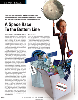 A Space Race to the Bottom Line