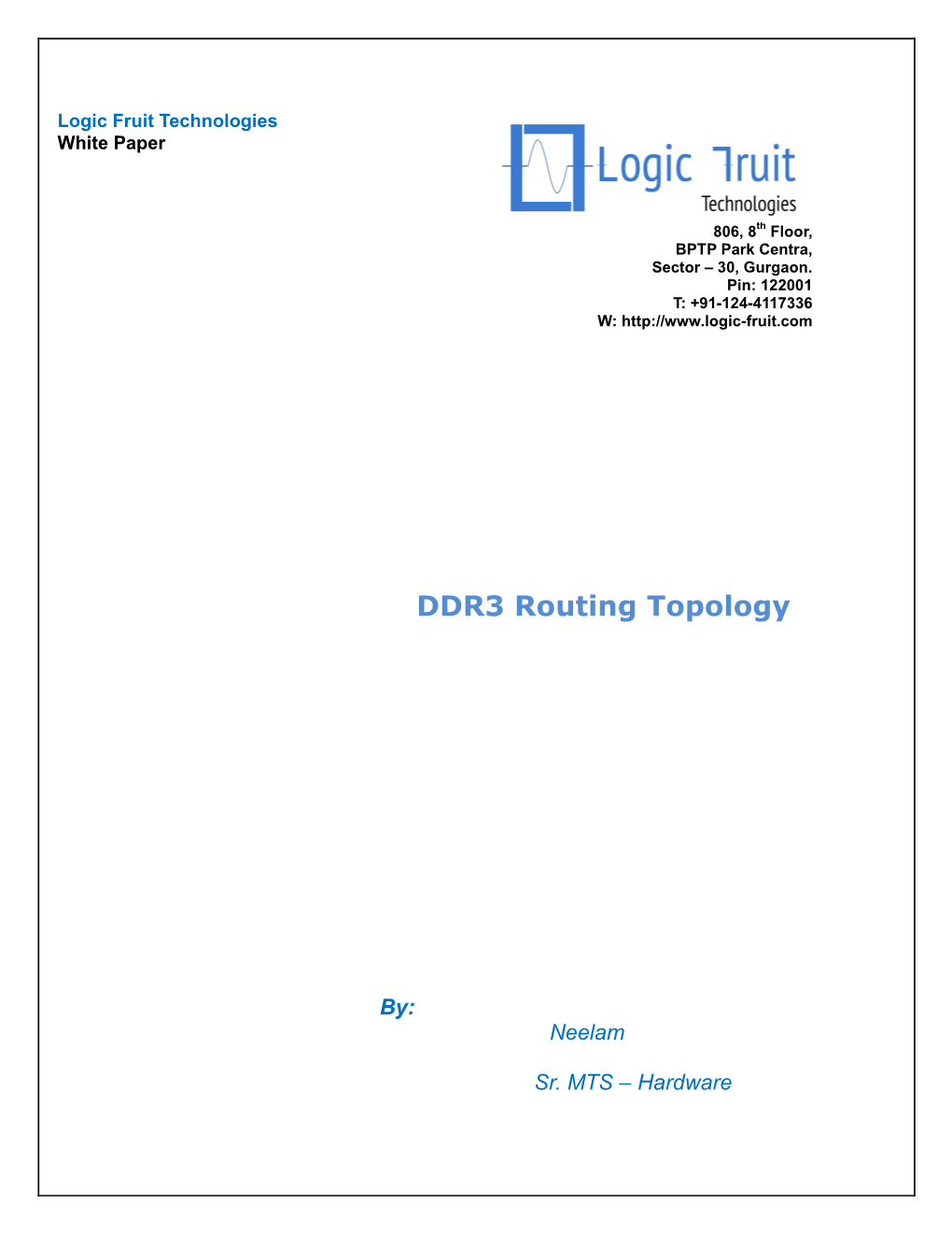 DDR3 Routing Topology