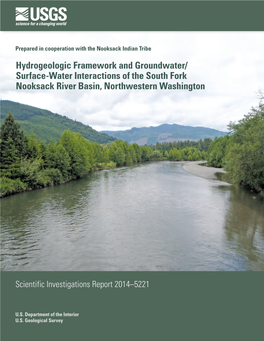 Hydrogeologic Framework and Groundwater/Surface-Water Interactions of the South Fork Nooksack River Basin, Northwestern Washington