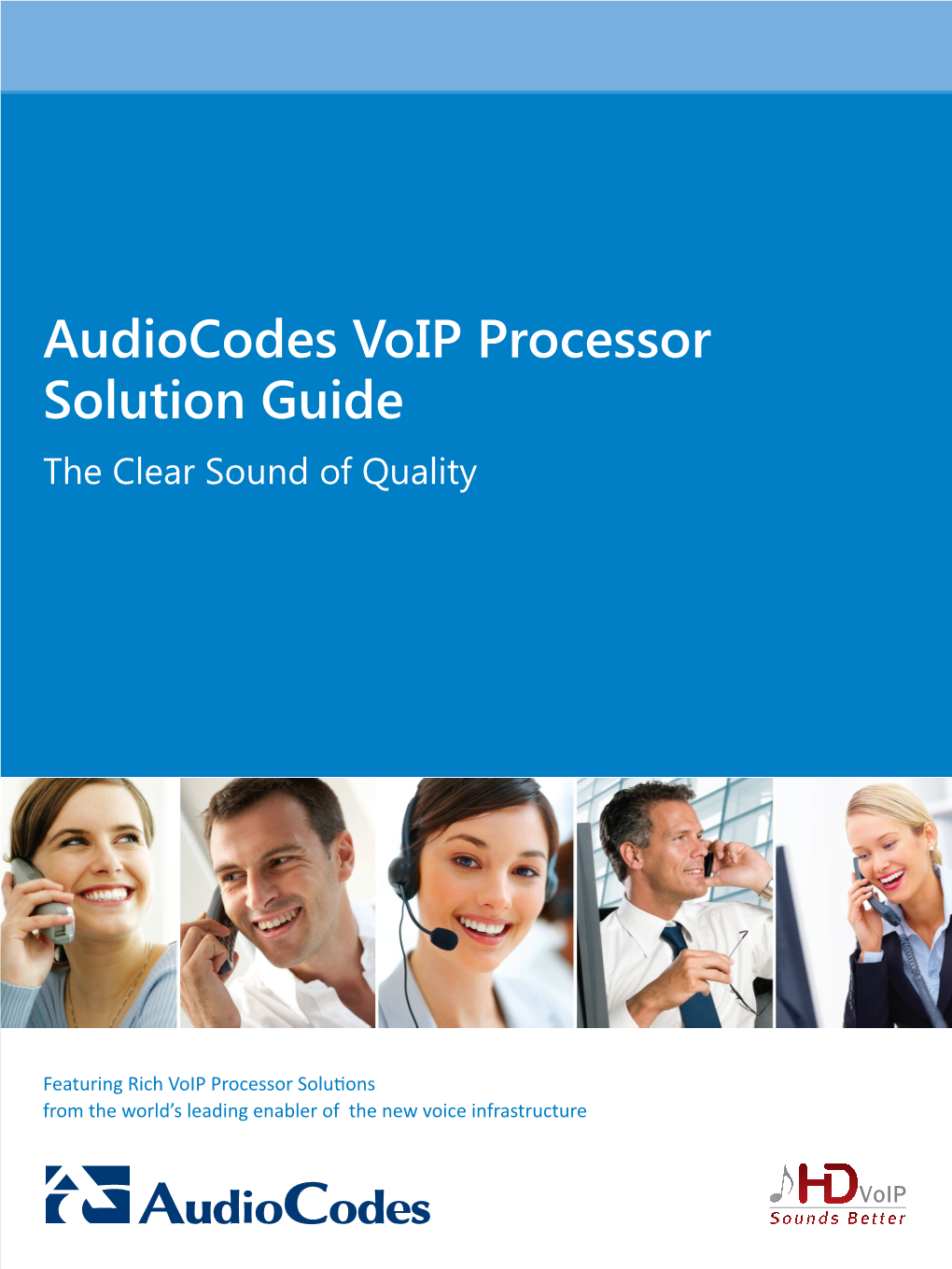 Audiocodes Voip Processors (Chips) Solutions Guide Datasheets