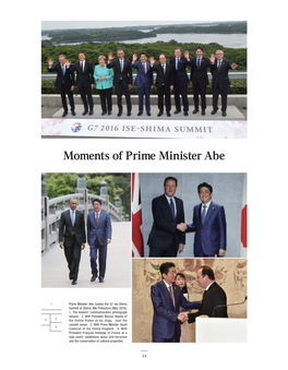 Moments of Prime Minister Abe