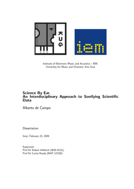 Science by Ear. an Interdisciplinary Approach to Sonifying Scientific