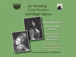 Siv Wennberg Romances with Jan Eyron, Piano (Mozart, Schubert, Stenhammar, Grieg, Alfvén, R