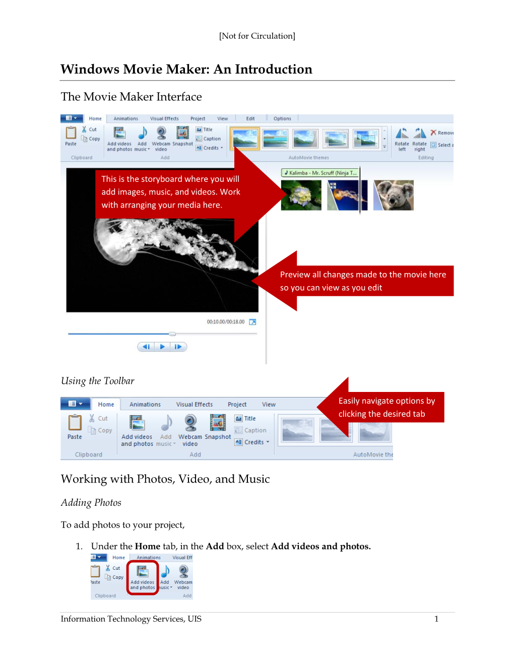 Windows Movie Maker: an Introduction
