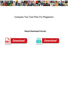 Compare Two Text Files for Plagiarism