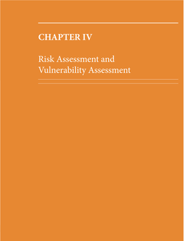 CHAPTER IV Risk Assessment and Vulnerability Assessment