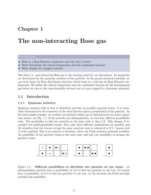 The Non-Interacting Bose Gas