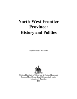 North-West Frontier Province: History and Politics