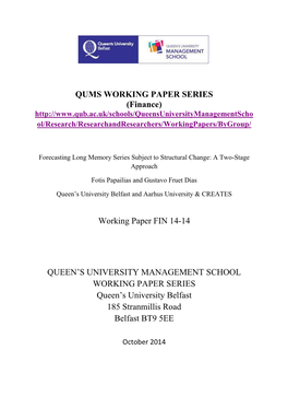 Forecasting Long Memory Series Subject to Structural Change: a Two-Stage Approach