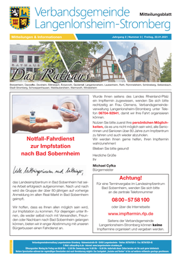 Notfall-Fahrdienst Zur Impfstation Nach Bad Sobernheim