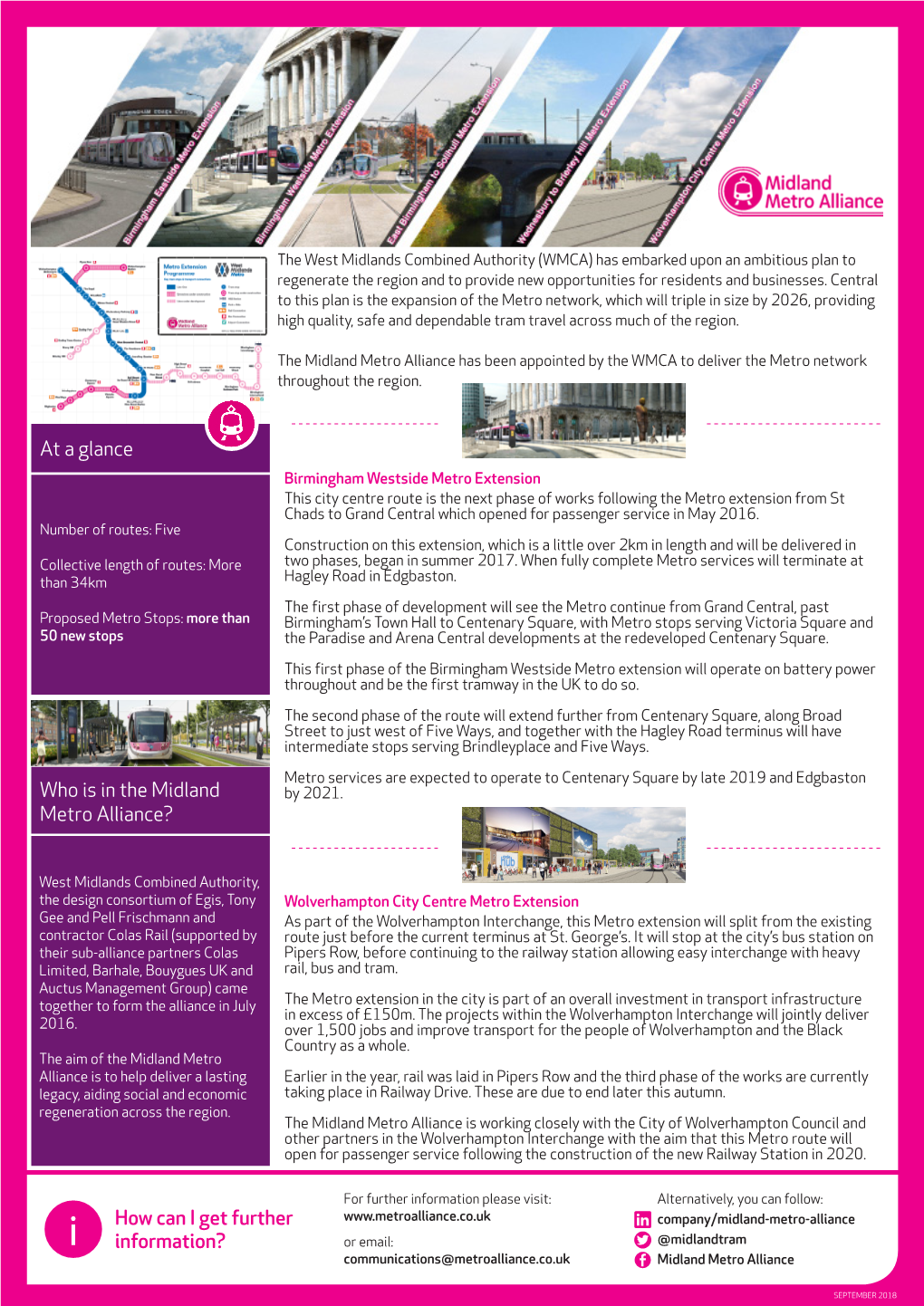 At a Glance How Can I Get Further Information? Who Is in the Midland Metro Alliance?