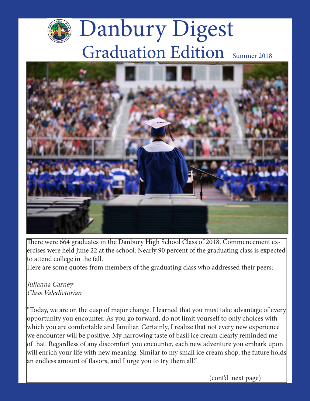 Danbury Digest Graduation Edition Summer 2018