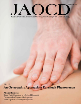 An Osteopathic Approach to Raynaud's Phenomenon