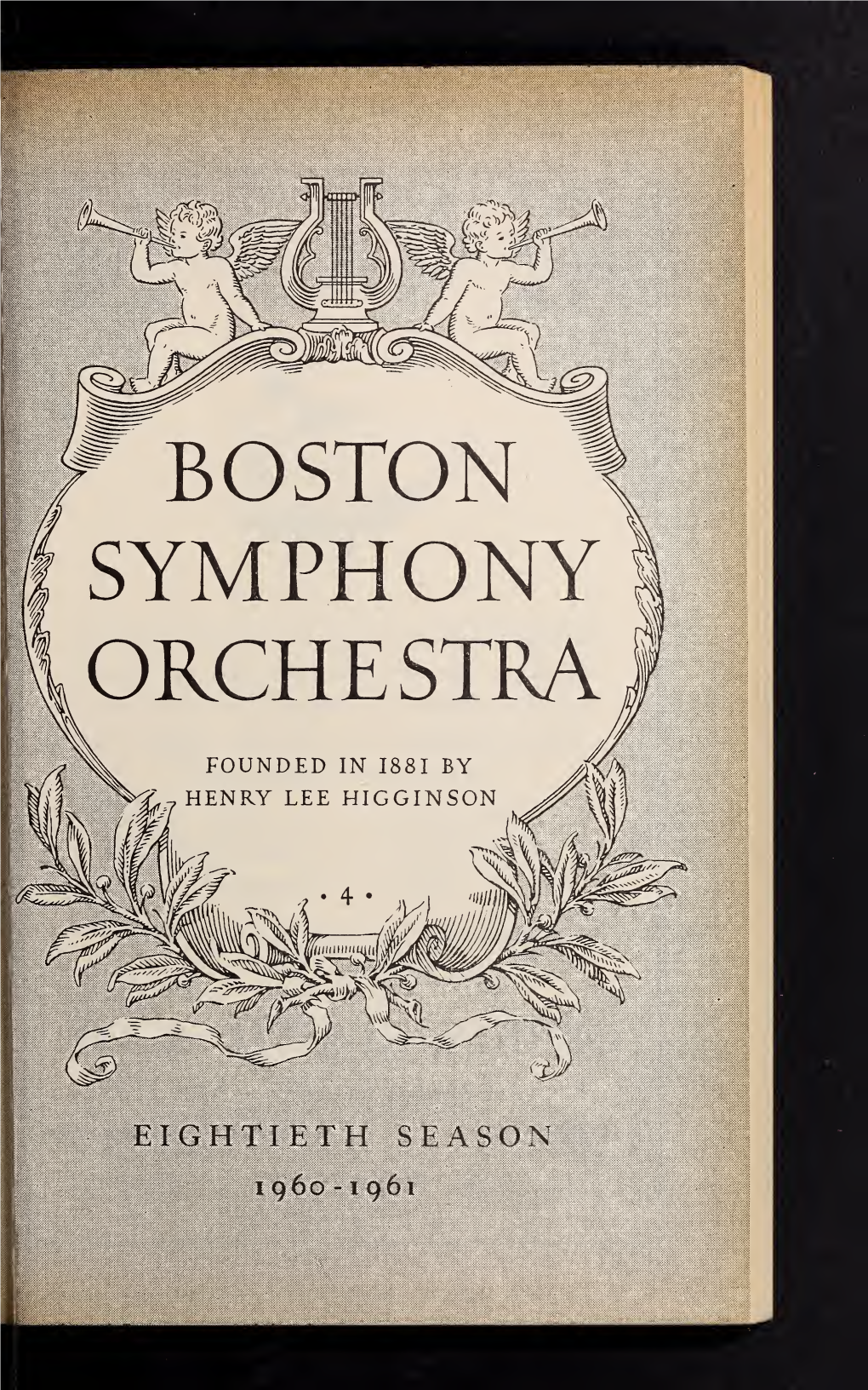 Boston Symphony Orchestra Concert Programs, Season 80, 1960-1961