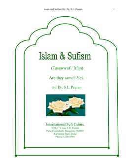 Islam and Sufism By: Dr
