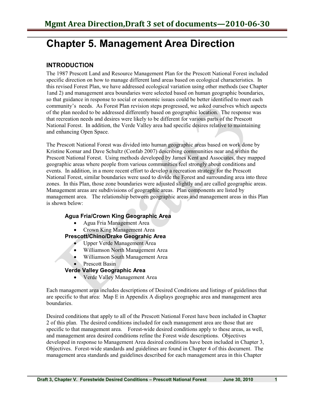 Mgmt Area Direction,Draft 3 Set of Documents—2010-06-30