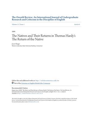 The Natives and Their Returns in Thomas Hardy's the Return of the Native