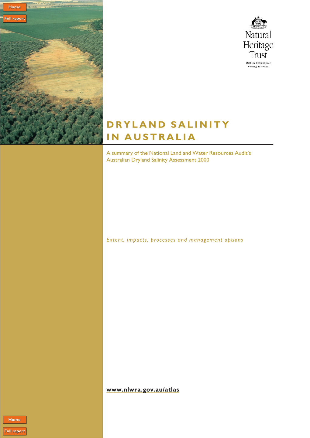 DRYLAND SALINITY in AUSTRALIA—Summary