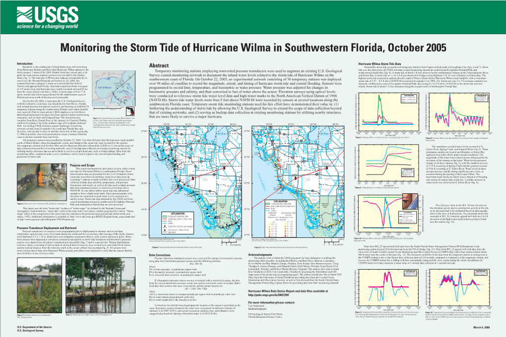 Hurricane Wilma Storm Tide Data