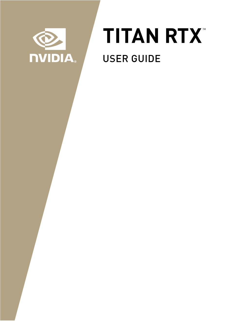 TITAN RTX User Guide | 3 Introduction
