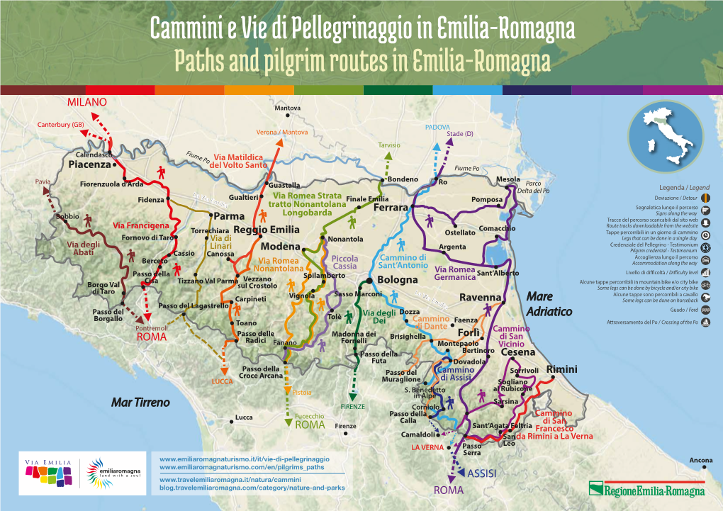 Cammini E Vie Di Pellegrinaggio in Emilia-Romagna Paths and Pilgrim Routes in Emilia-Romagna