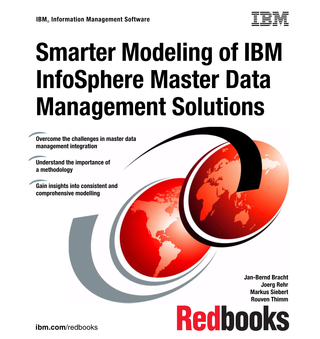 Smarter Modeling of IBM Infosphere Master Data Management Solutions