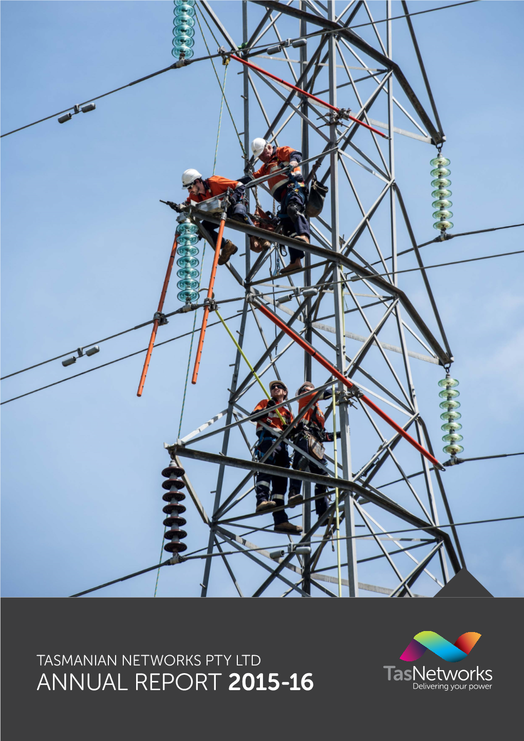 ANNUAL REPORT 2015-16 Front Cover: One of Our Crews Performing Extra High Voltage Live Line Insulator Replacement Work