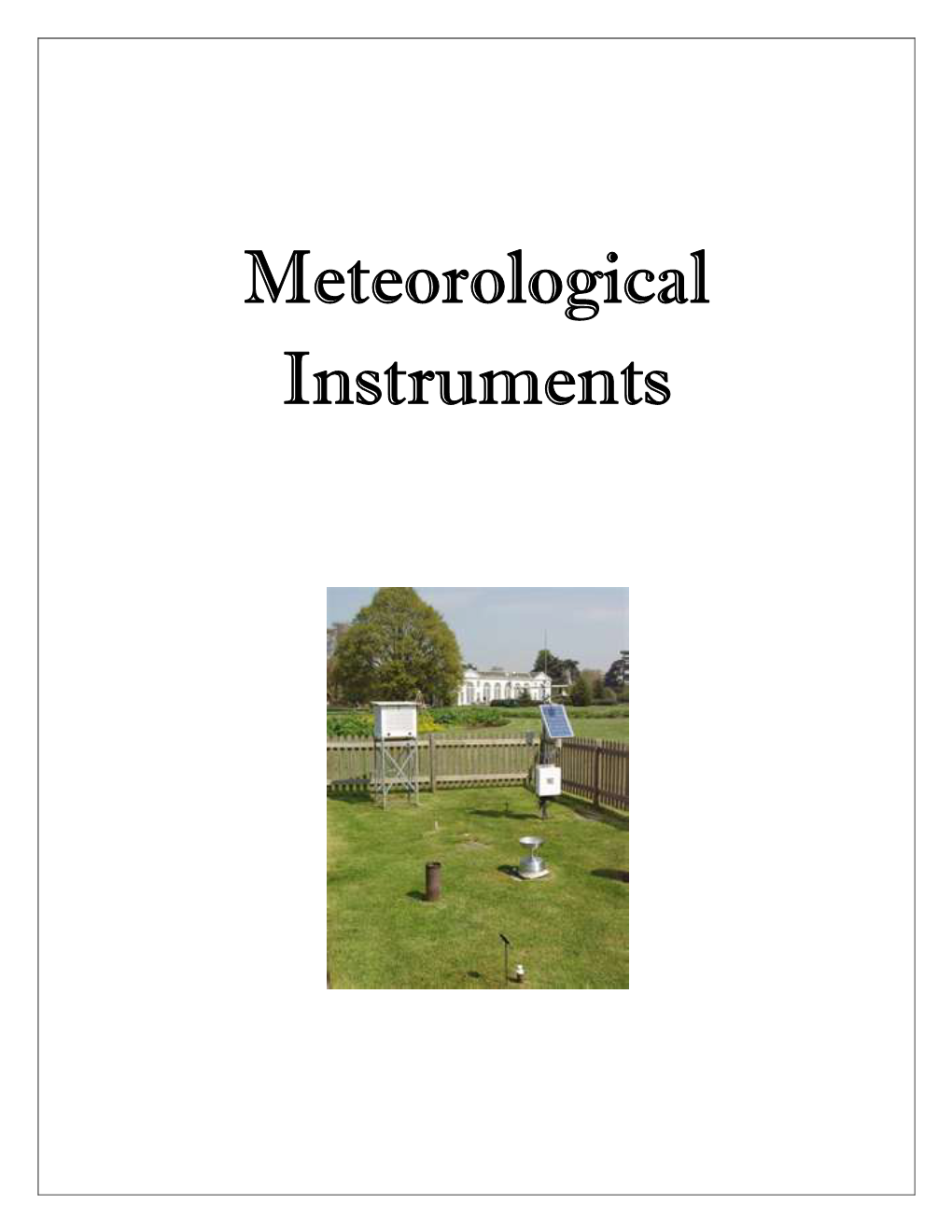 Meteorological Instruments