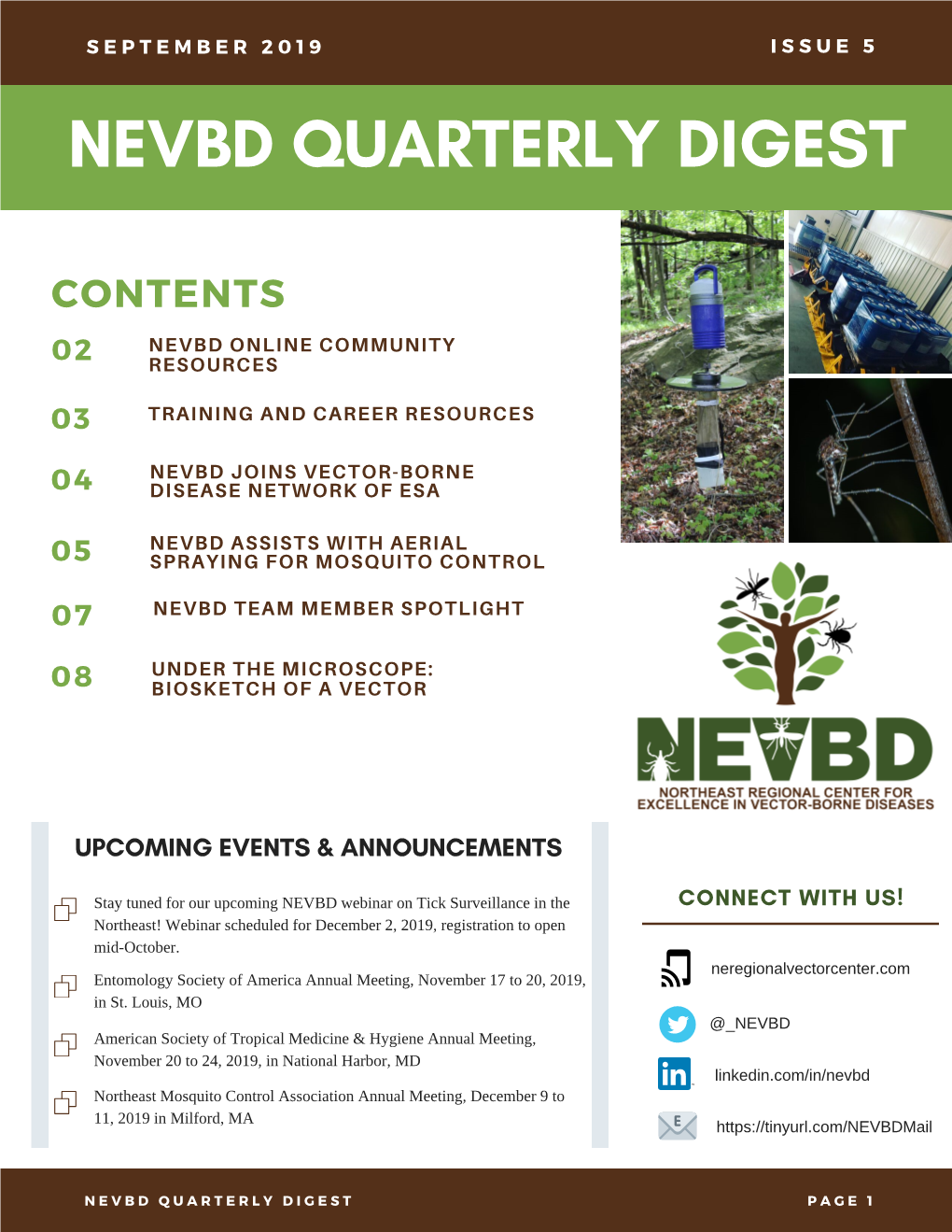 September 2019 NEVBD Quarterly Digest Issue 5.Pdf (7.086Mb)