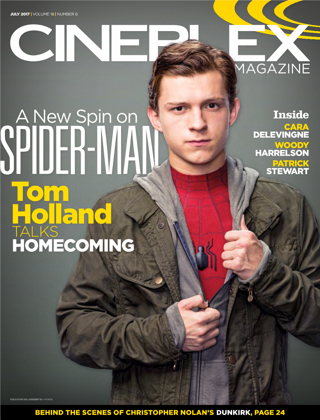 Tom Holland Is the MULLER MICHAEL by PHOTO COVER Youngest Actor to Play Marvel’S Web-Slinging Superhero Spider-Man