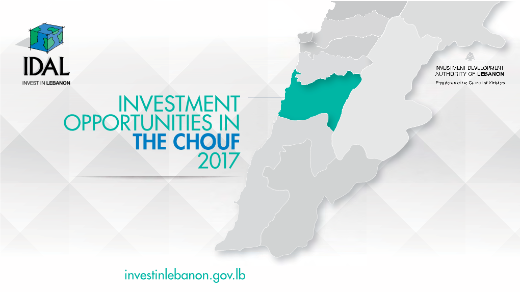 Investment Opportunities in the Chouf 2017