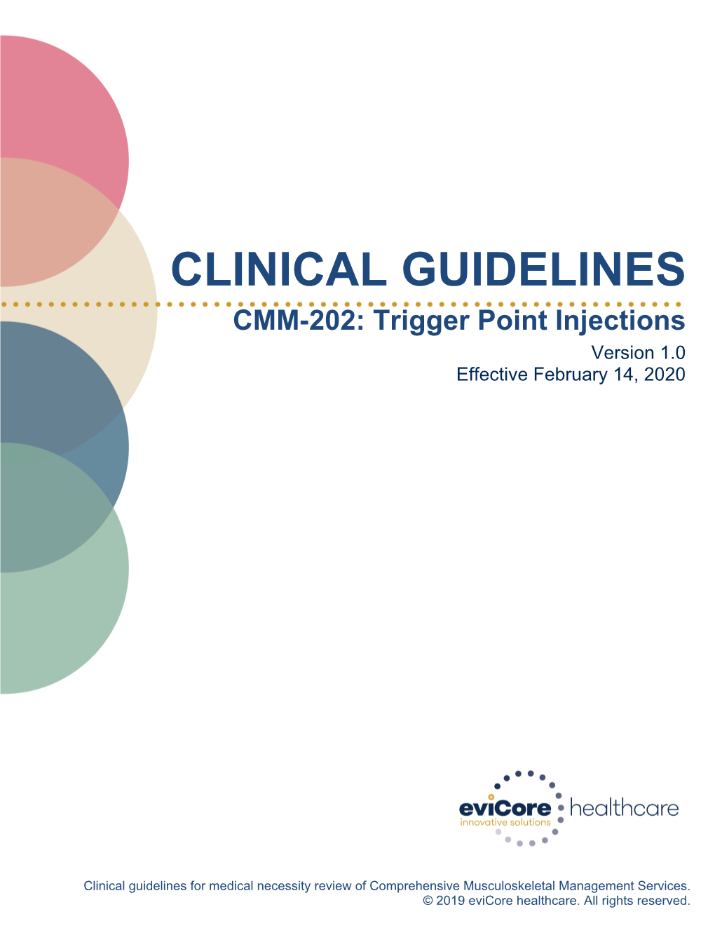 Evicore CMM-202 Trigger Point Injections