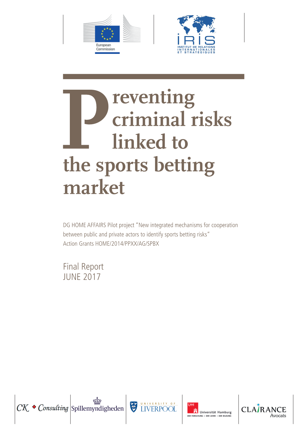 Preventing Criminal Risks Linked to the Sports Betting Market
