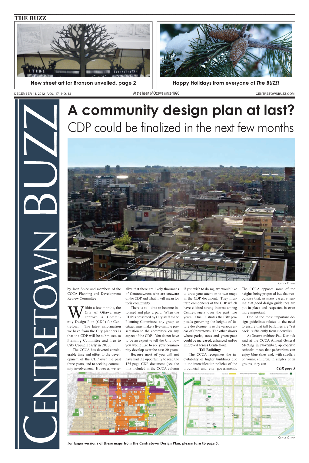 A Community Design Plan at Last? CDP Could Be Finalized in the Next Few Months B Uzz