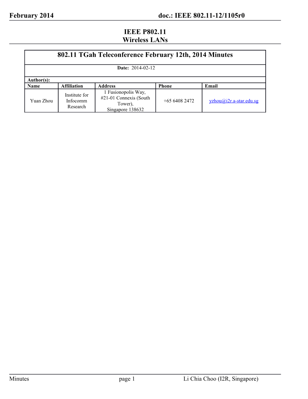 IEEE P802.11 Wireless Lans s12