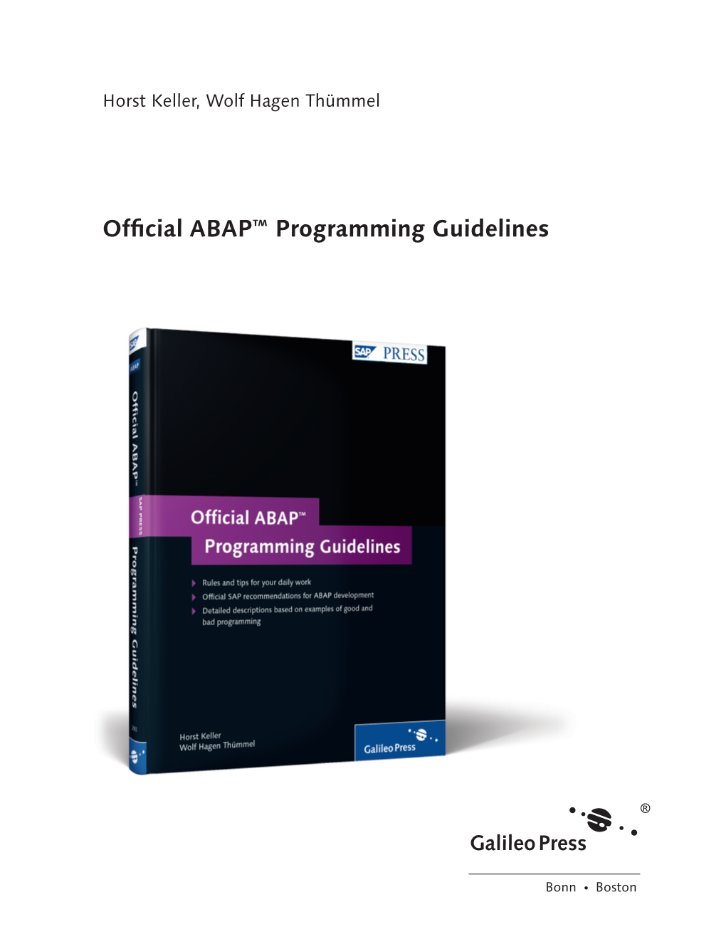 Official ABAP Programminig Guidelines